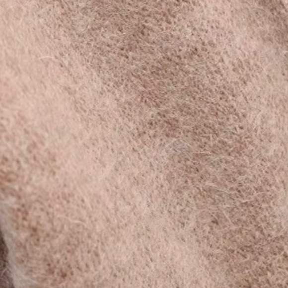 Luxury Cashmere Merino Wool Gloves Classic Beige Tan Winter Mitten Fleece lined - Picture 6 of 7